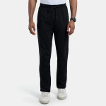 Men Black Solid Track Pants