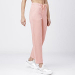 Women Pink Solid Regular-Fit Track Pants