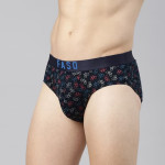 Conversational Printed Mid-Rise Organic Cotton Briefs